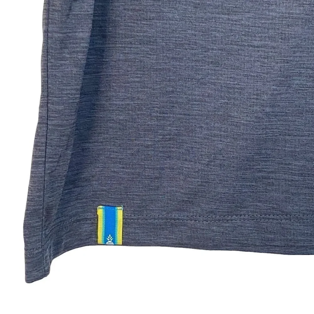 Chubbies The Embers Heathered Gray Short Sleeve Sport T Shirt NWT